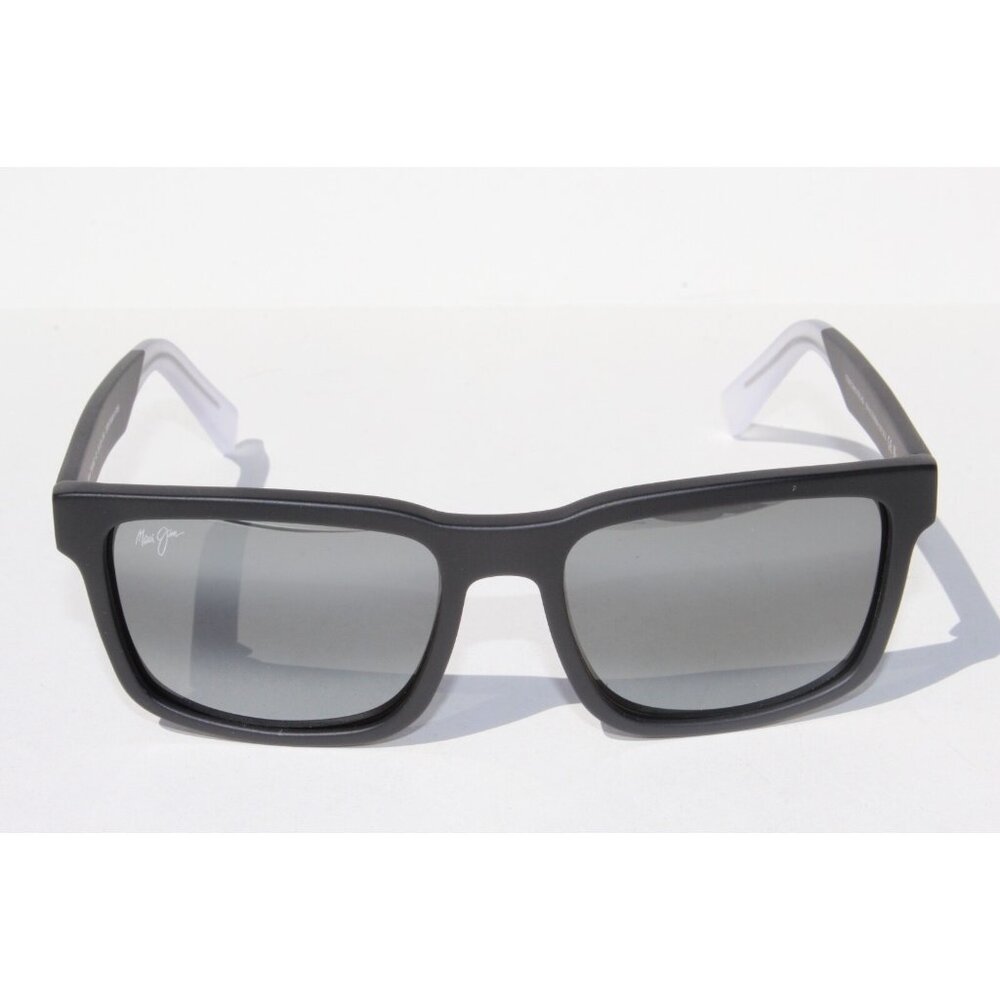 MAUI JIM Stone Shack POLARIZED Sunglasses 862-02 Black Crystal/Gray NEW Italy - Picture 4 of 11
